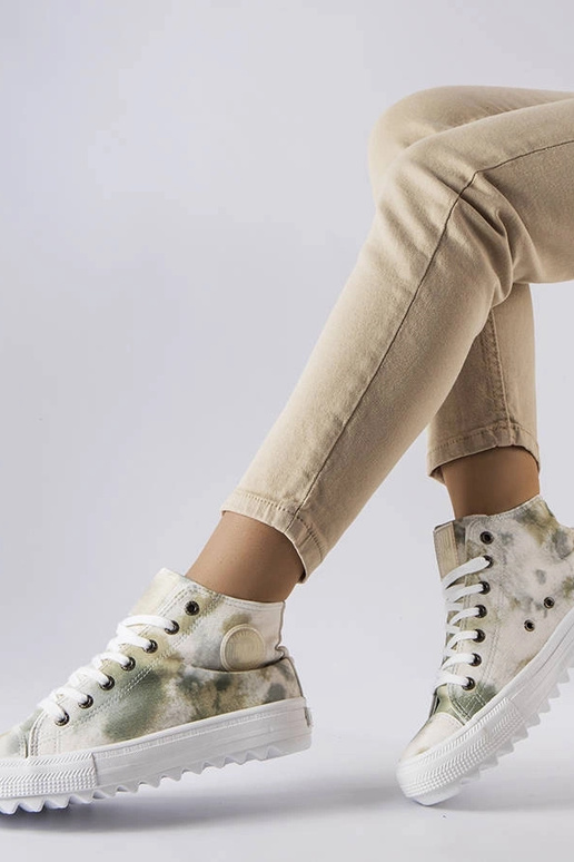 Big Star zaļas rakstainas kedas LL274047