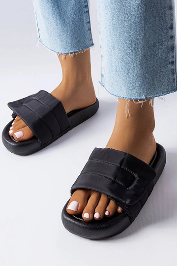 Melni čības ar velcro, „Aleron"
