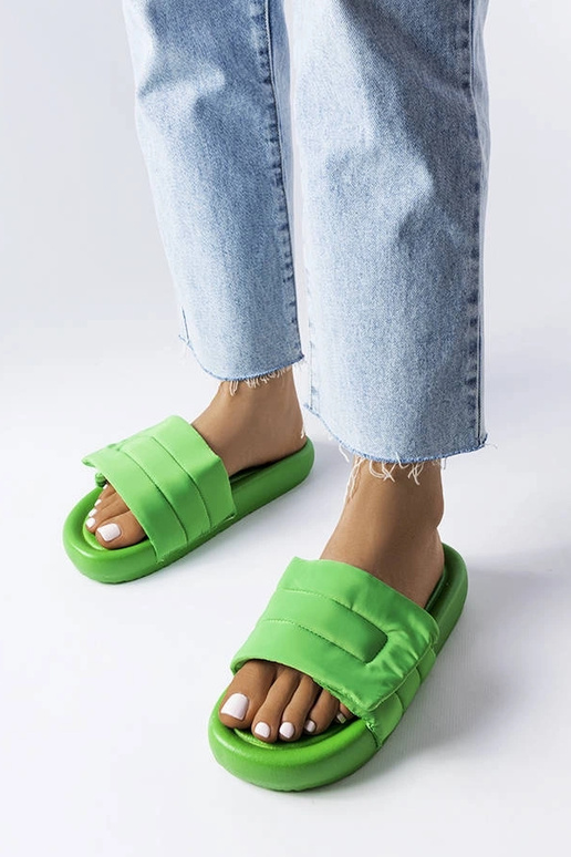 Zaļas, Velcro aizdares flip-flops Aleron