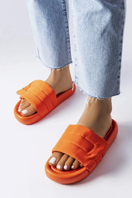 Aleron oranžas velcro flip flops