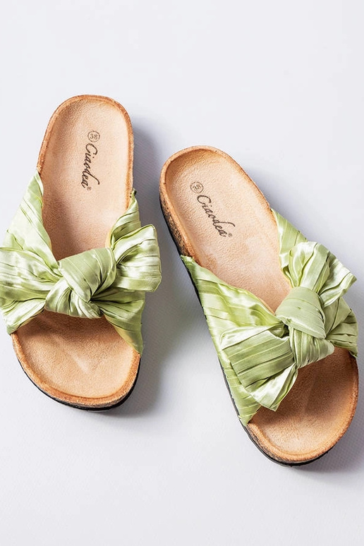 Zaļas čīpas ar banti no Duplanty