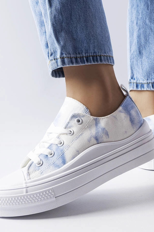 Rocheleau baltas un zilas kedas