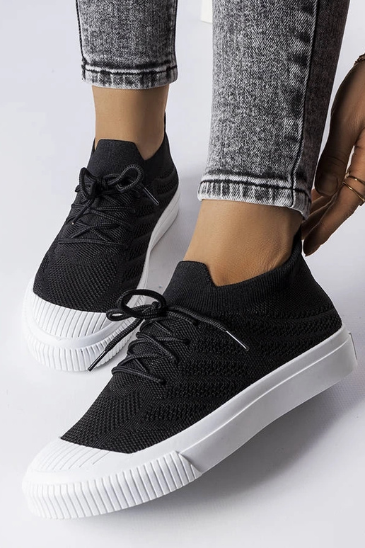 Melnas Polaire elastīga auduma kedas