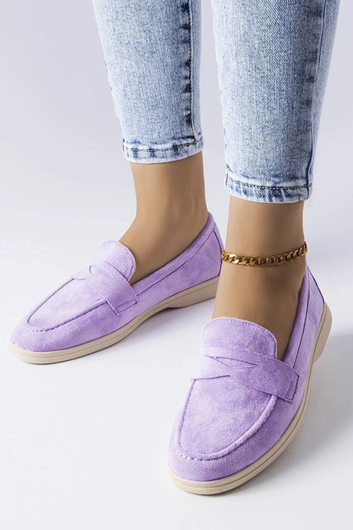 Ferragus Purple Eco-Suede mokasīni