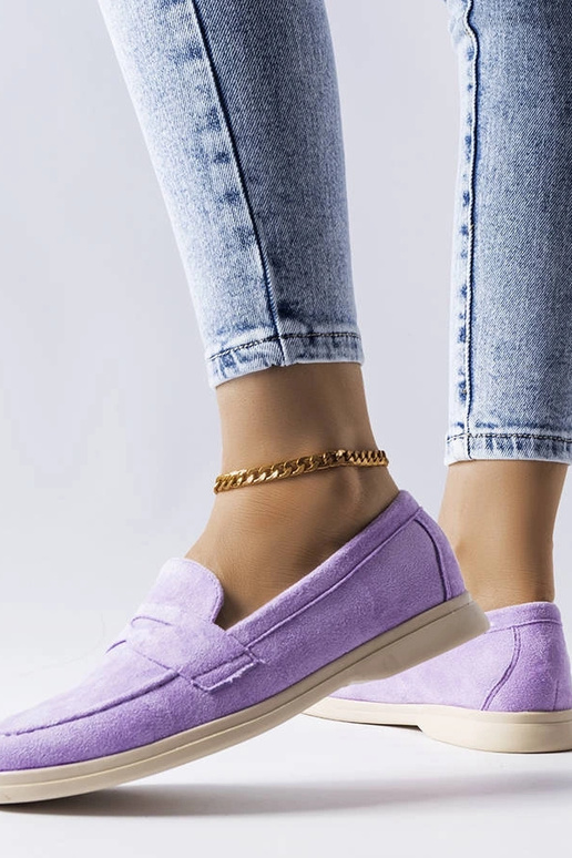 Ferragus Purple Eco-Suede mokasīni