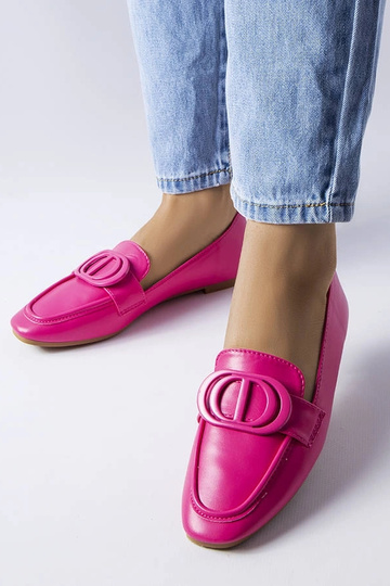 Rozā Poissonnier sprādzes loafers