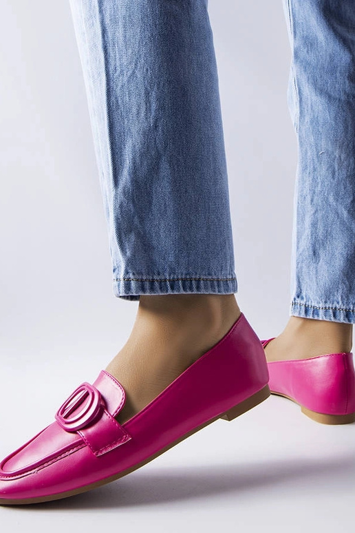 Rozā Poissonnier sprādzes loafers