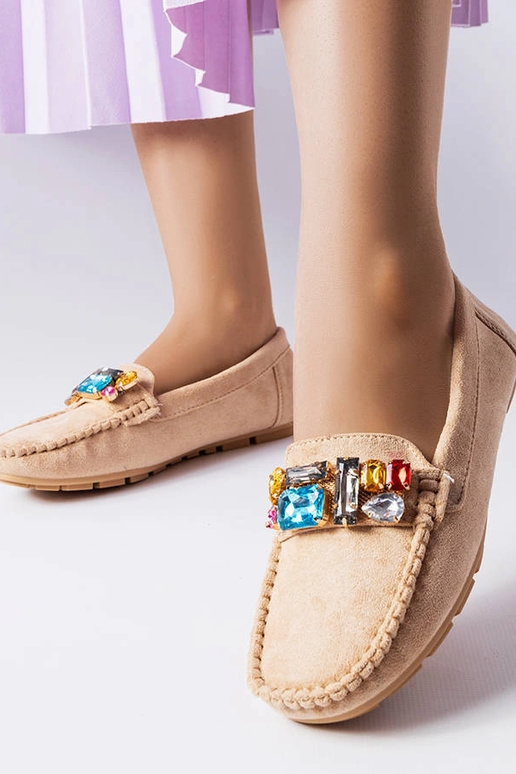 Bēši mokasīni ar ādas iekšzoli Bertrand