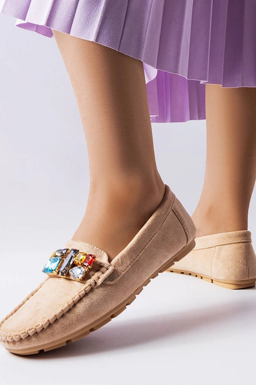 Bēši mokasīni ar ādas iekšzoli Bertrand