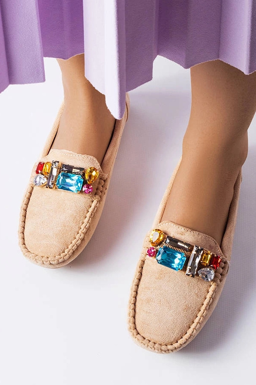 Bēši mokasīni ar ādas iekšzoli Bertrand