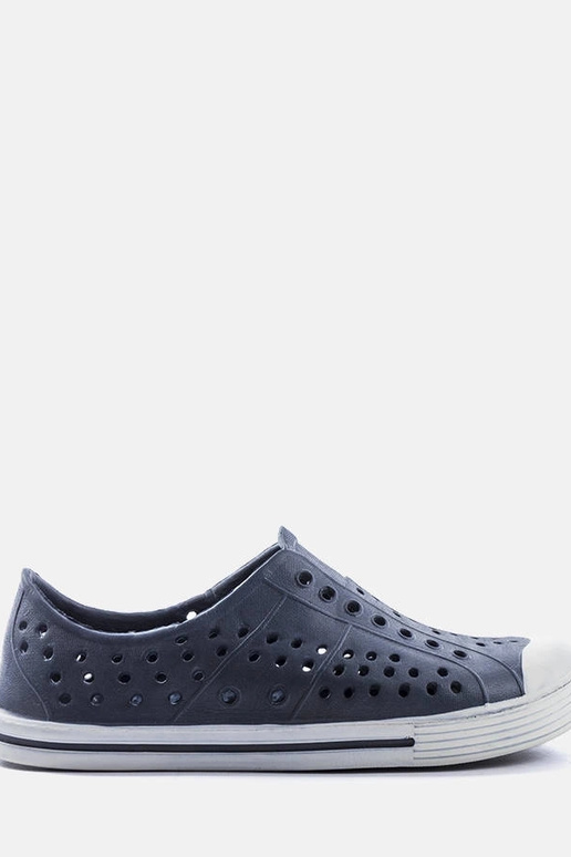 Tumši zilas bērnu baseina flip-flops...