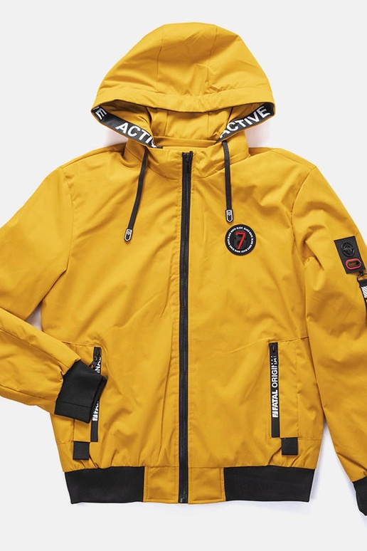 Dzeltena vīriešu Tollmache pārejas jaka