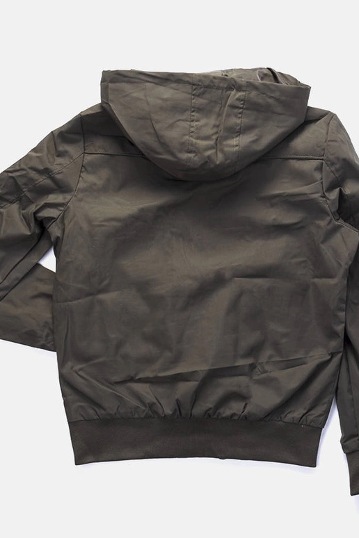 Zaļa vīriešu Brault vējjaka ar kapuci