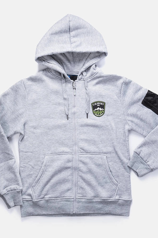 Gaiši pelēks vīriešu labrosse kapuci