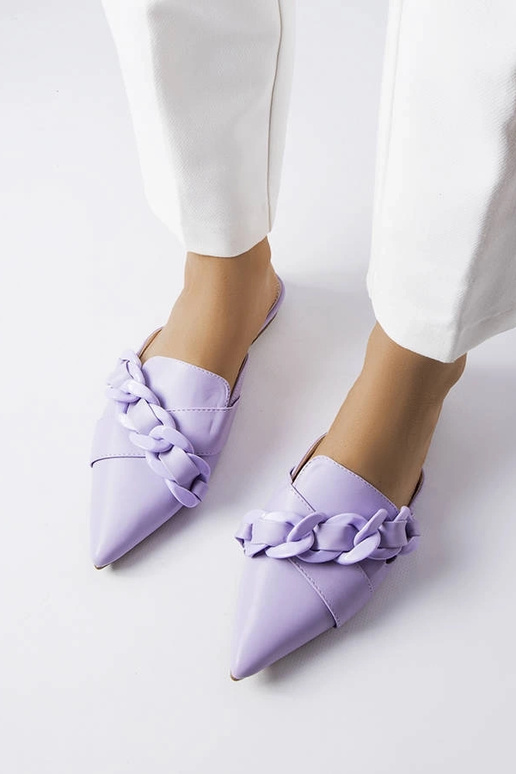 Violetas Patenaude ķēdes flip-Flops