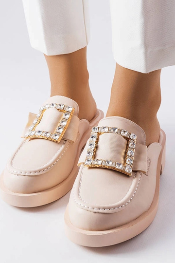 Bēšas flip-flops ar slēgtu... 2