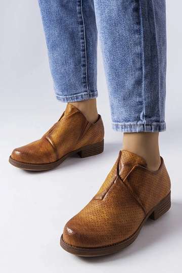 Seymour Brown Slip-On ažūra puszābaki
