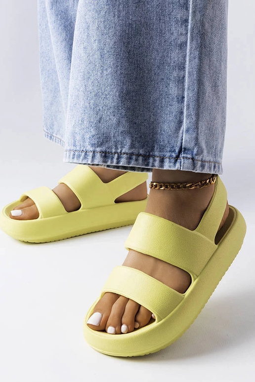 Zaļās krāsas Émond flip-flops