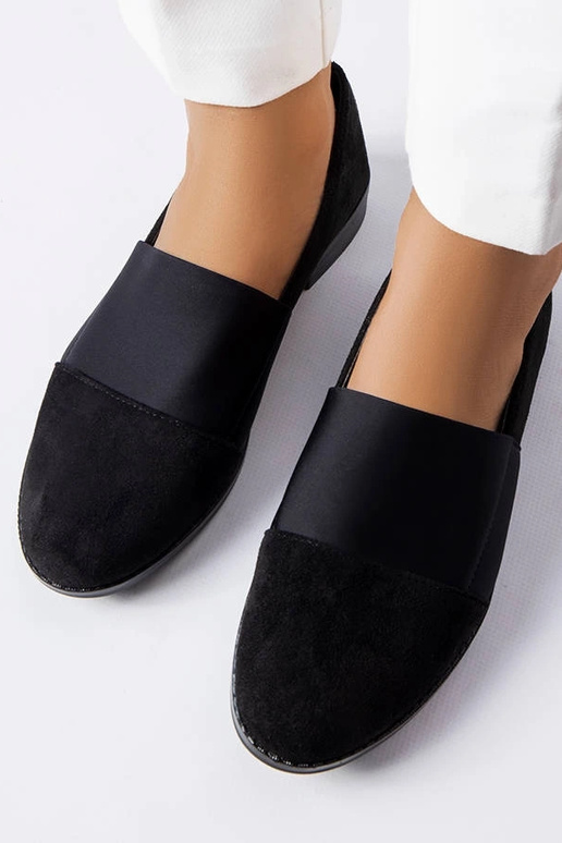 Melnas Stoney plakanas kurpes