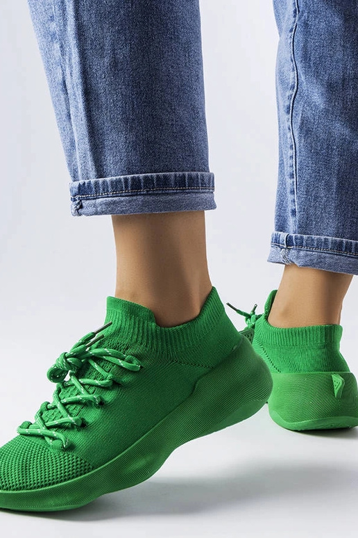 Côté zaļa auduma kedas