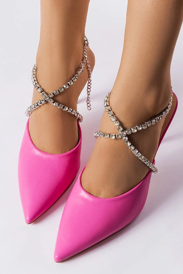Pink Drainer augstpapēžu mūļi 2