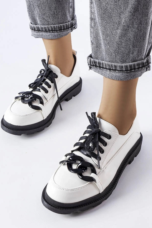 Baltas ķēdes kurpes Allain