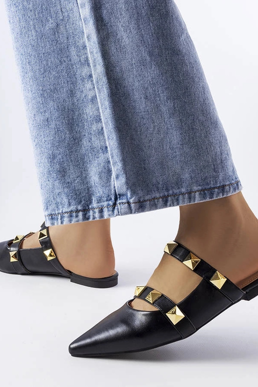 Black Ruckman smaila pirksta flip flops