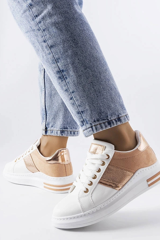 Baltas kedas ar rozā ieliktņiem Deans