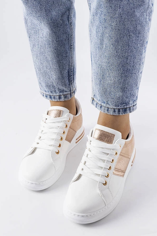 Baltas kedas ar rozā ieliktņiem Deans