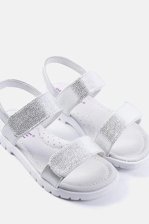 Elkview sudraba bērnu sandales