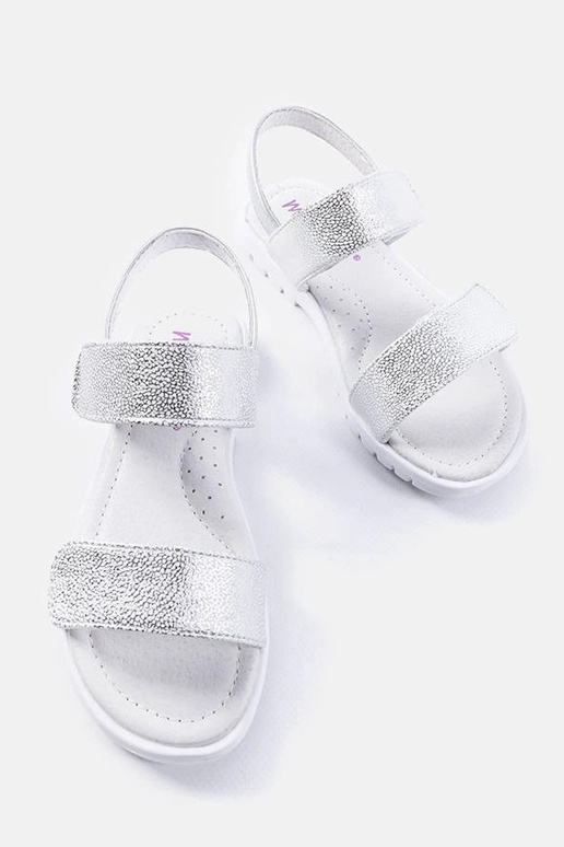 Elkview sudraba bērnu sandales