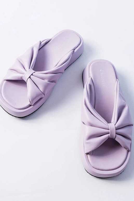 Hog Purple Wedge Sandals