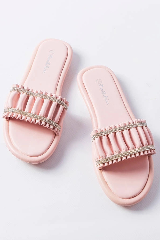 Rozā cirkona flip-flops Anapor