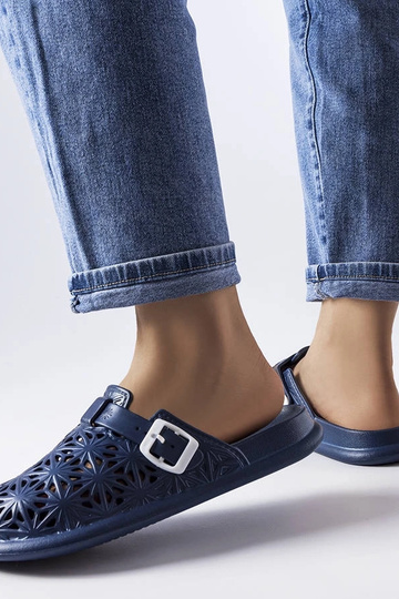 Tumši zilas ažūra gumijas Peverell flip-flops