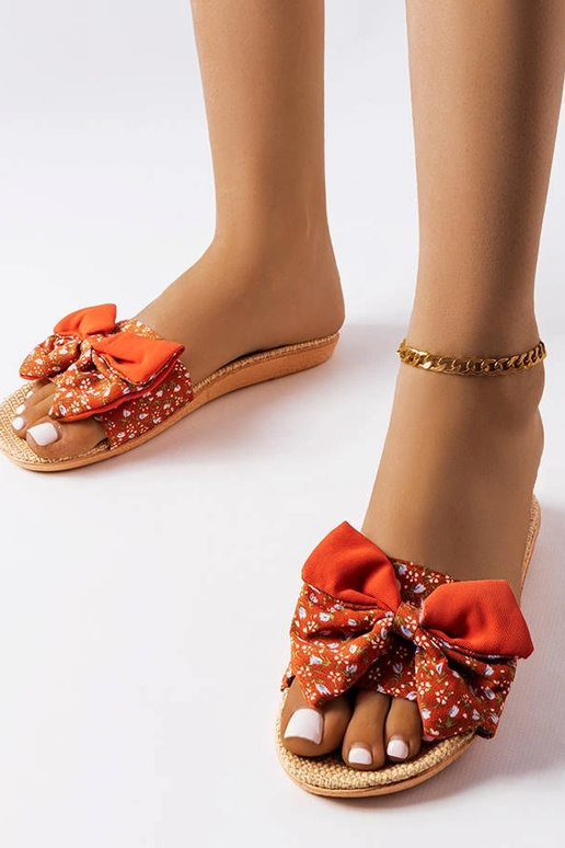 Sarkanas flip-flops ar banti Tachel