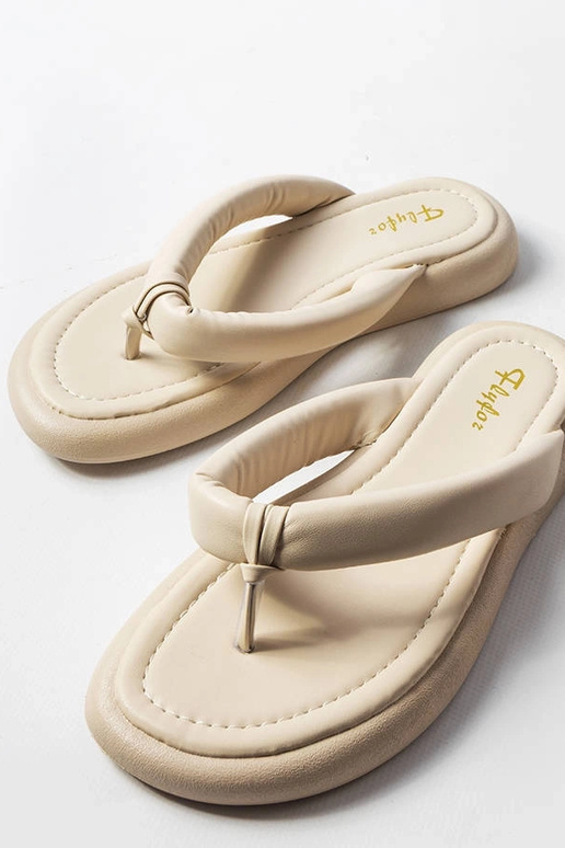 Bēšas, kuplas Smithfield flip-flops