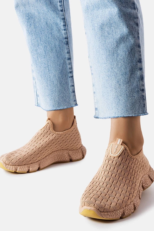 Bēšas sporta kedas Obenor slip-on