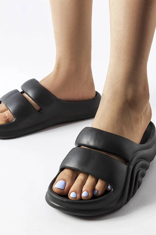 Melnas gumijas Geneve flip-flops