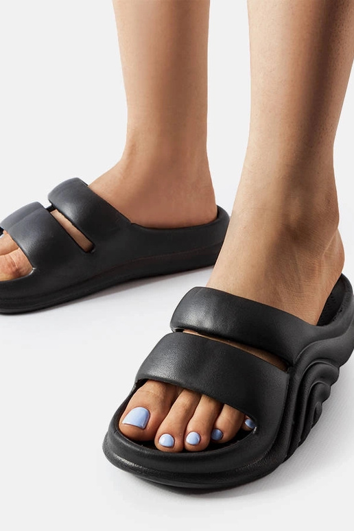 Melnas gumijas Geneve flip-flops