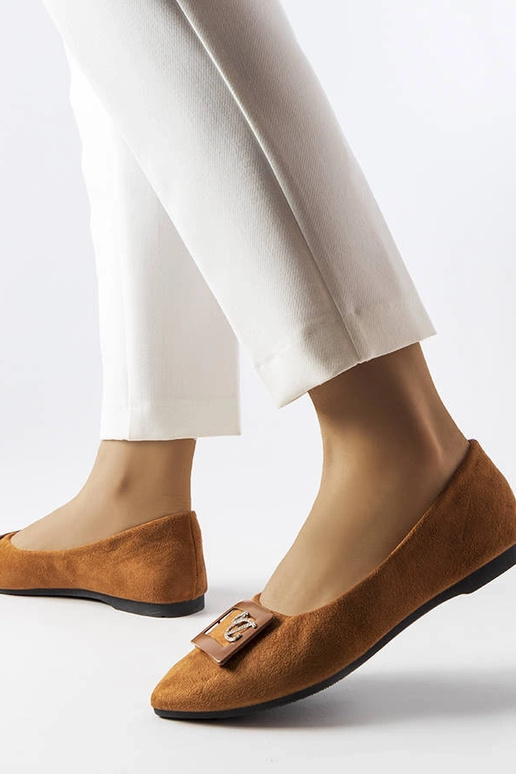 Brūni baleta dzīvokļi, kas dekorēti...