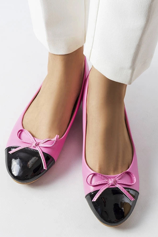 Despins Pink Patent Toe Balerinas Despins Pink Patent Toe Balerinas