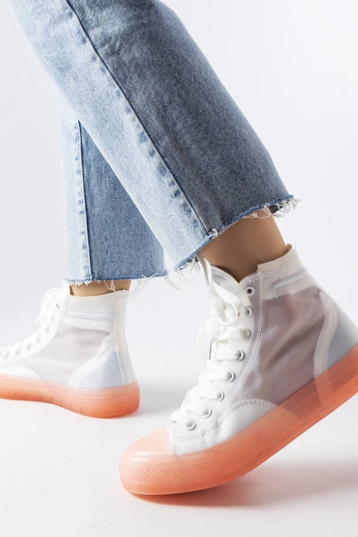 Baltas un rozā krāsas Nanterre kedas...