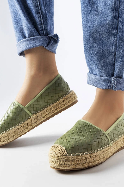 Zaļās Geoffrey reljefas espadrilas