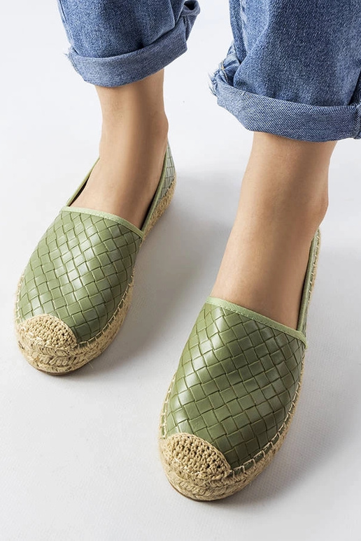 Zaļās Geoffrey reljefas espadrilas