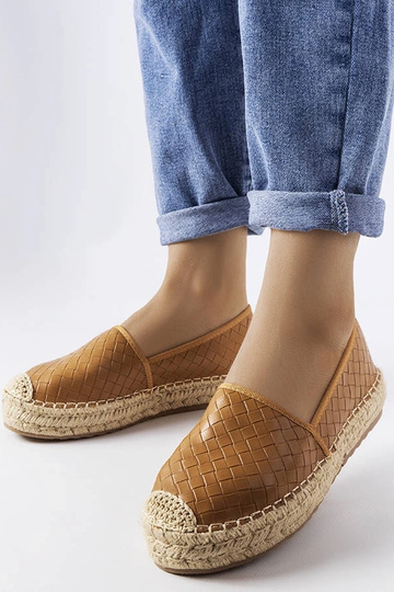 Brūnas Džefrija reljefas espadrilas