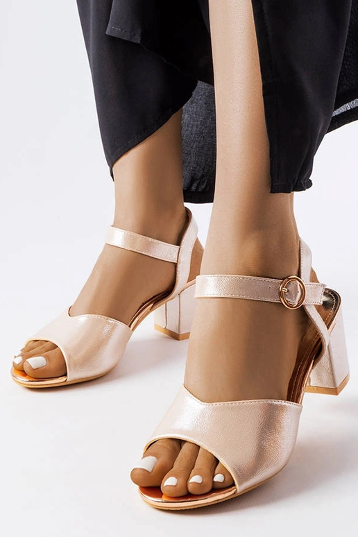 Vinceza zelta papēžu sandales