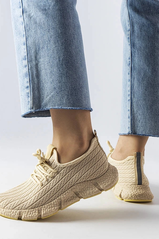 Gaiši bēšas Élodie sporta kedas