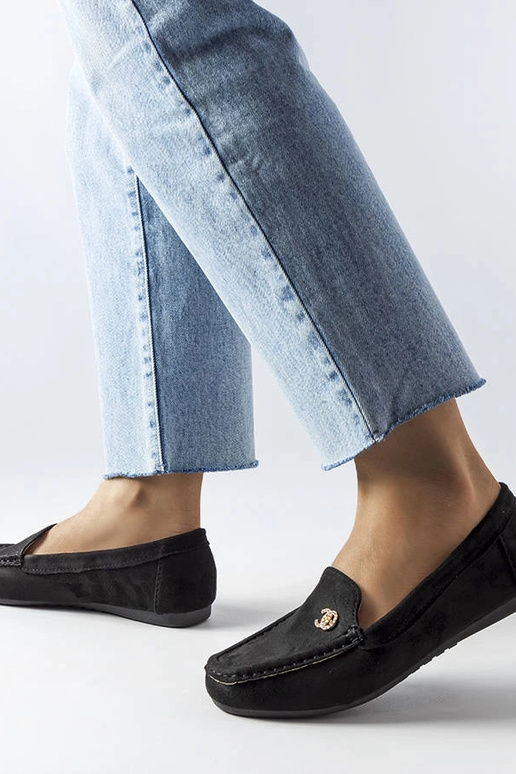 Melnas sieviešu mokasīni, „Clardoux"