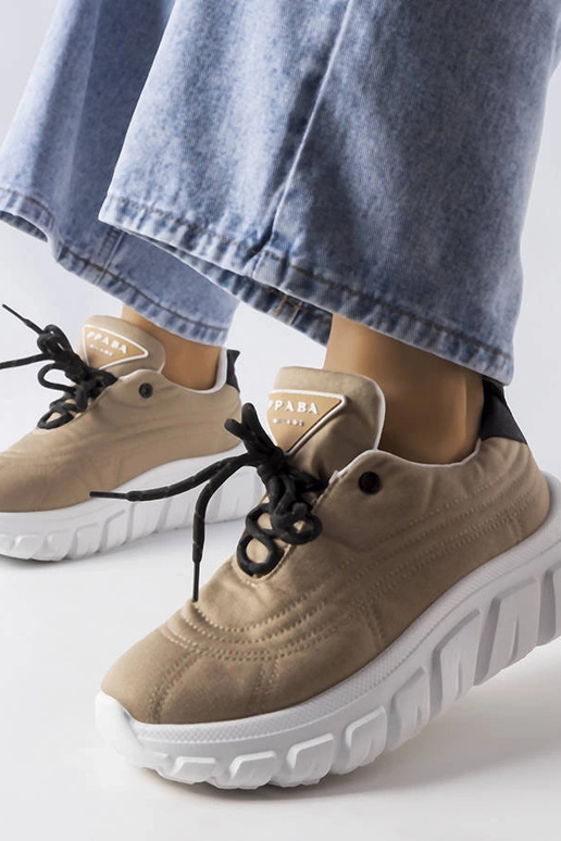 Tumši bēšas Aisys kedas