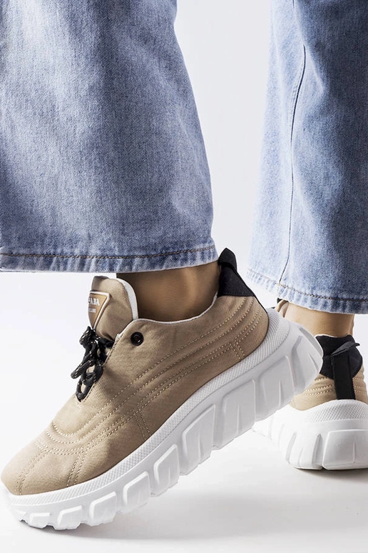 Tumši bēšas Aisys kedas